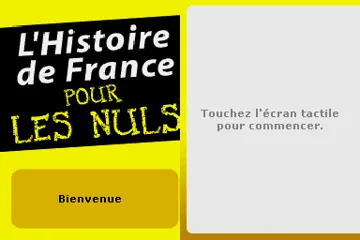 Histoire de France pour les Nuls, L' (France) screen shot title